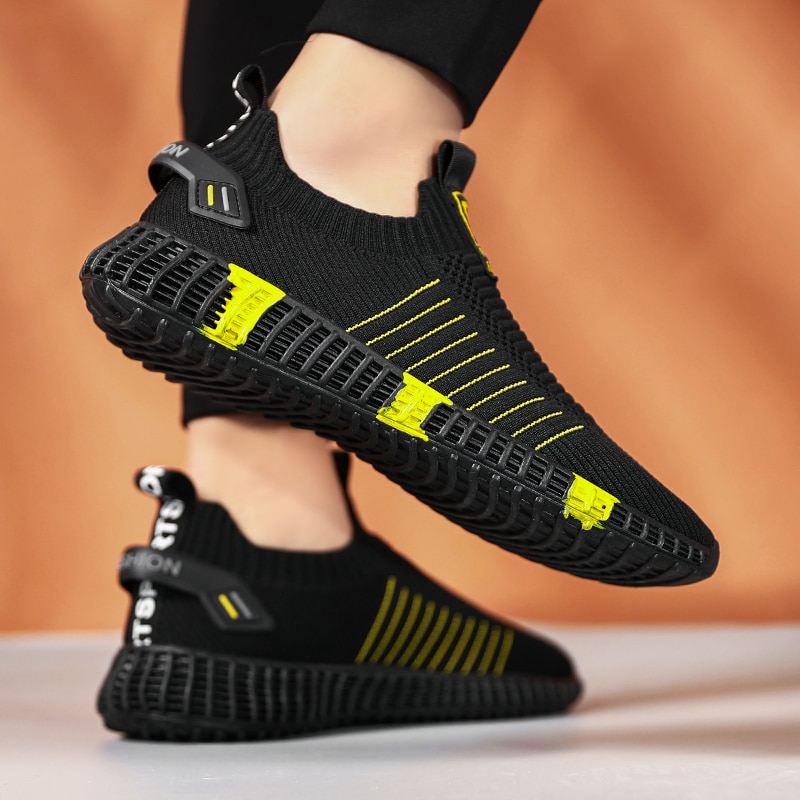 Mænd sneakers tenis sommer åndbare mandlige fodtøj mesh sko til mænd snøre vandre afslappet sko udendørs