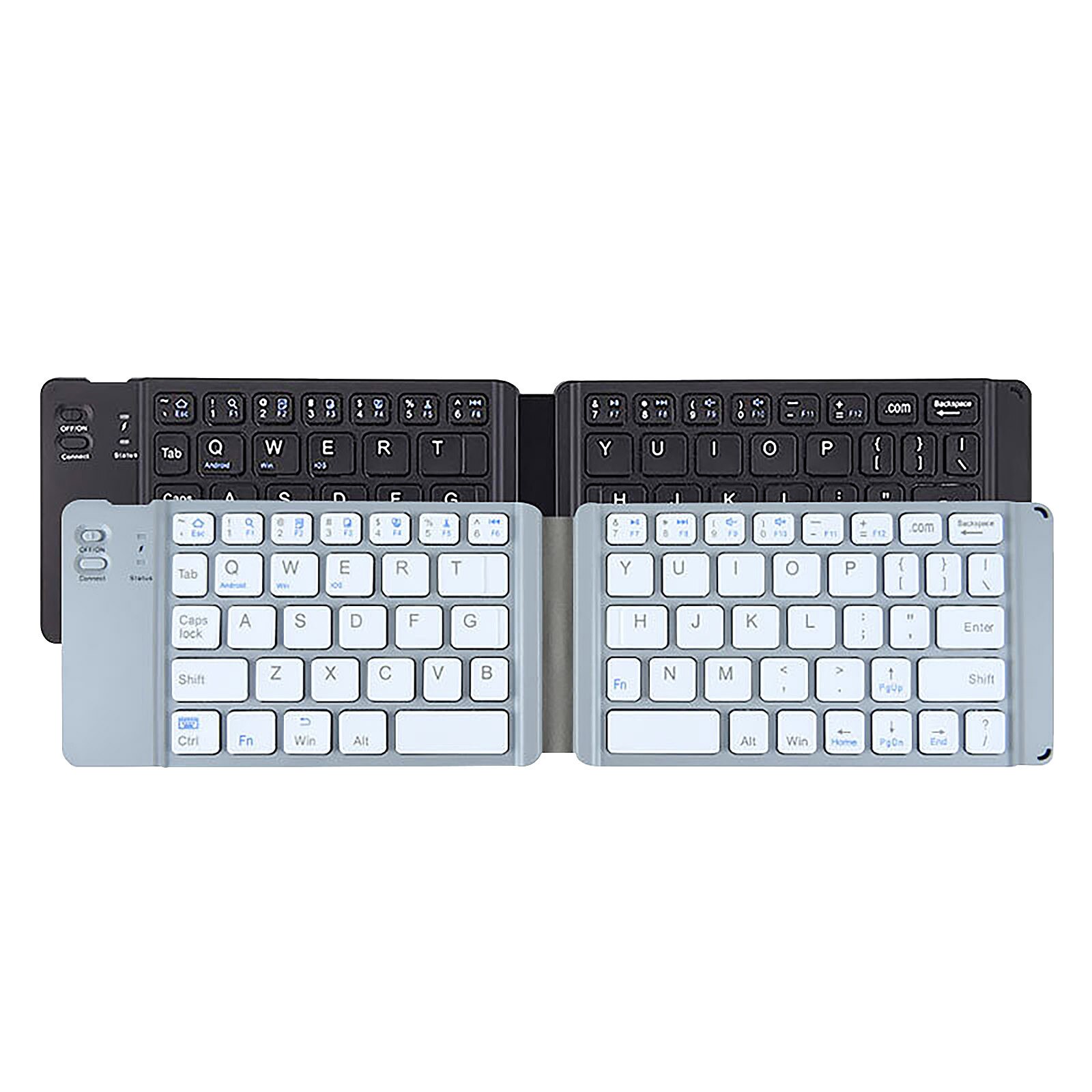 Mini Folding keyboard Wireless Bluetooth Keyboard Ultra-thin keyboards for Apple Android Windows Mobile phones
