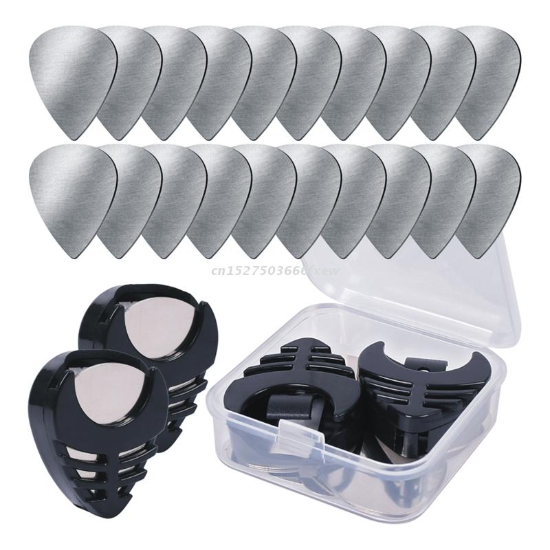 Plectrums 20-pcs Rvs Gitaar Plectrum Elektrische Basgitaar Picks Plectrum Onderdelen &amp; Accessoires: Default Title