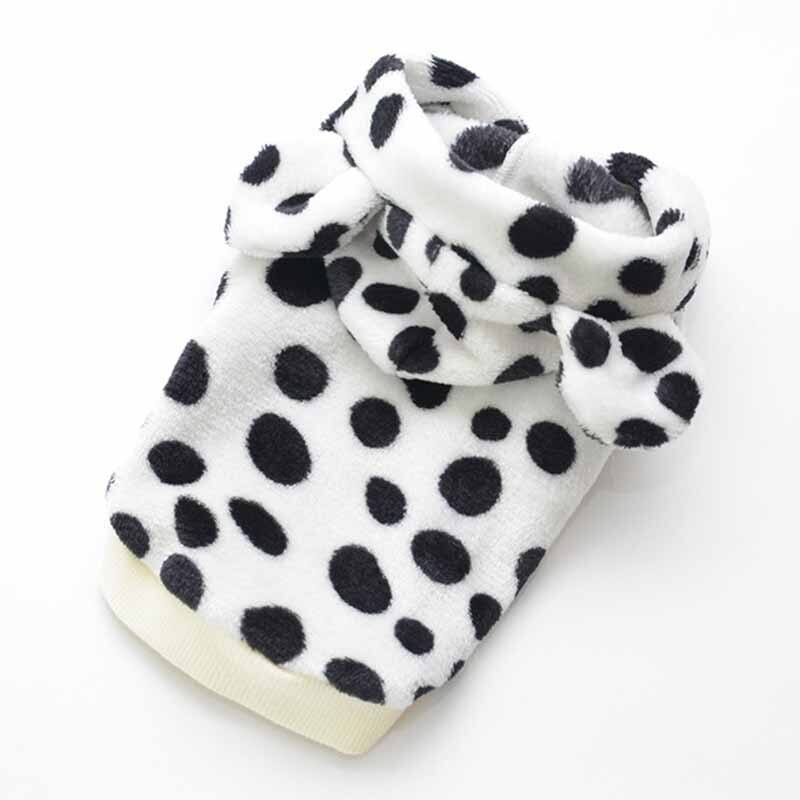 Vêtements pour animaux de compagnie à imprimé léopard automne et hiver, vêtements pour chiots, vêtements pour chiens à deux pattes, vêtements pour chats, vêtements pour chats, vêtements en peluche: Noir / S