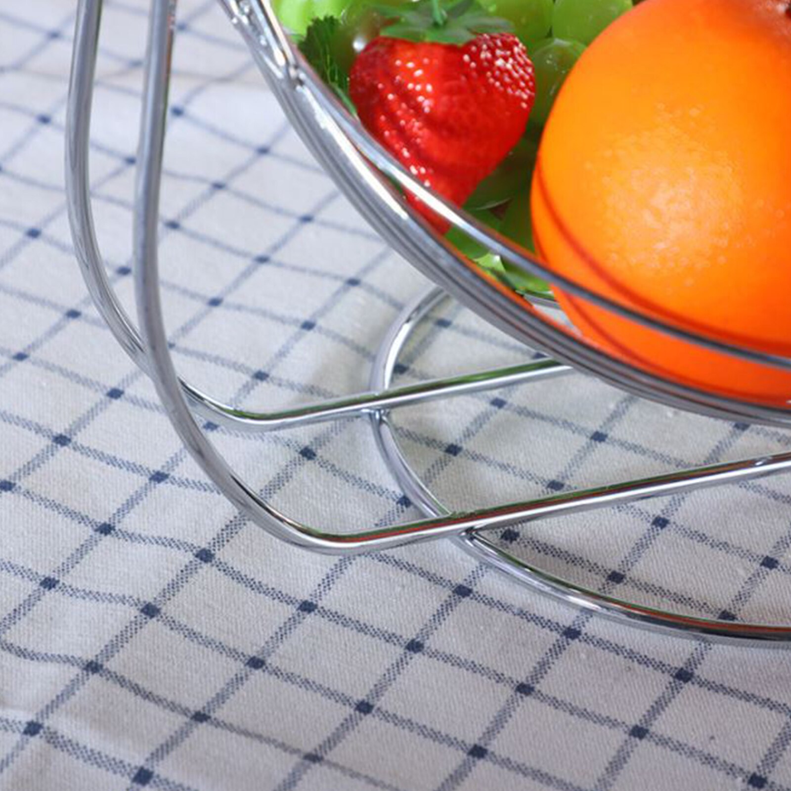 Europese Stijl Ijzer Fruitmand, Woonkamer Dubbele Laag Fruit Afvoer Opbergrek, Keuken Accessoire