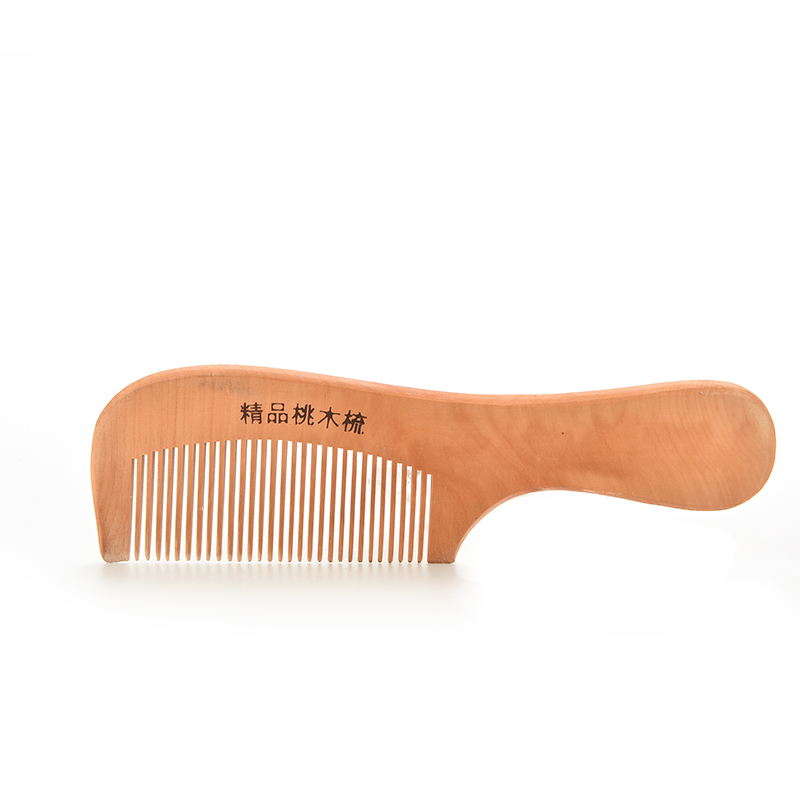 1Pcs 14Cm Perzik Hout Haar Kam Anti-Statische Kam Haar Haar Styling Tools Voor Baby haarverzorging
