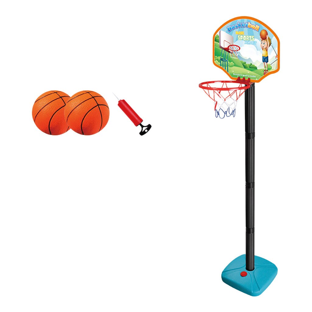 Liftable Indoor Cardboard Shooting Toys Children's basketballs hoop Adjustable Portable Outdoor Baby Kids Play Sets: F