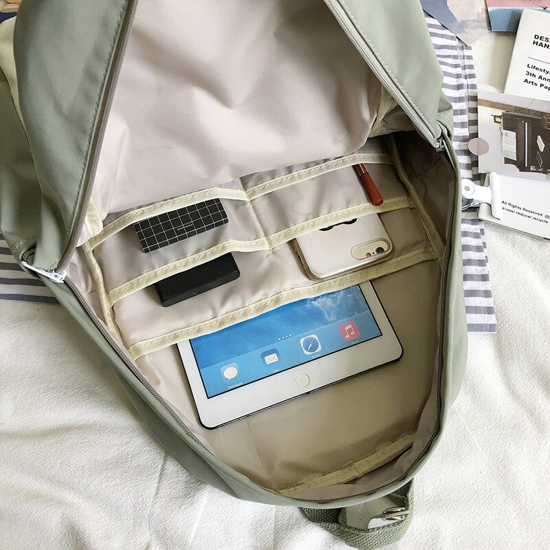 Kleine Daisy Borduurwerk Korea Packpacks Japan Bloem Junior College Hoge Tiener Schooltassen Eenvoudige Boekentas Mochilas Mujer