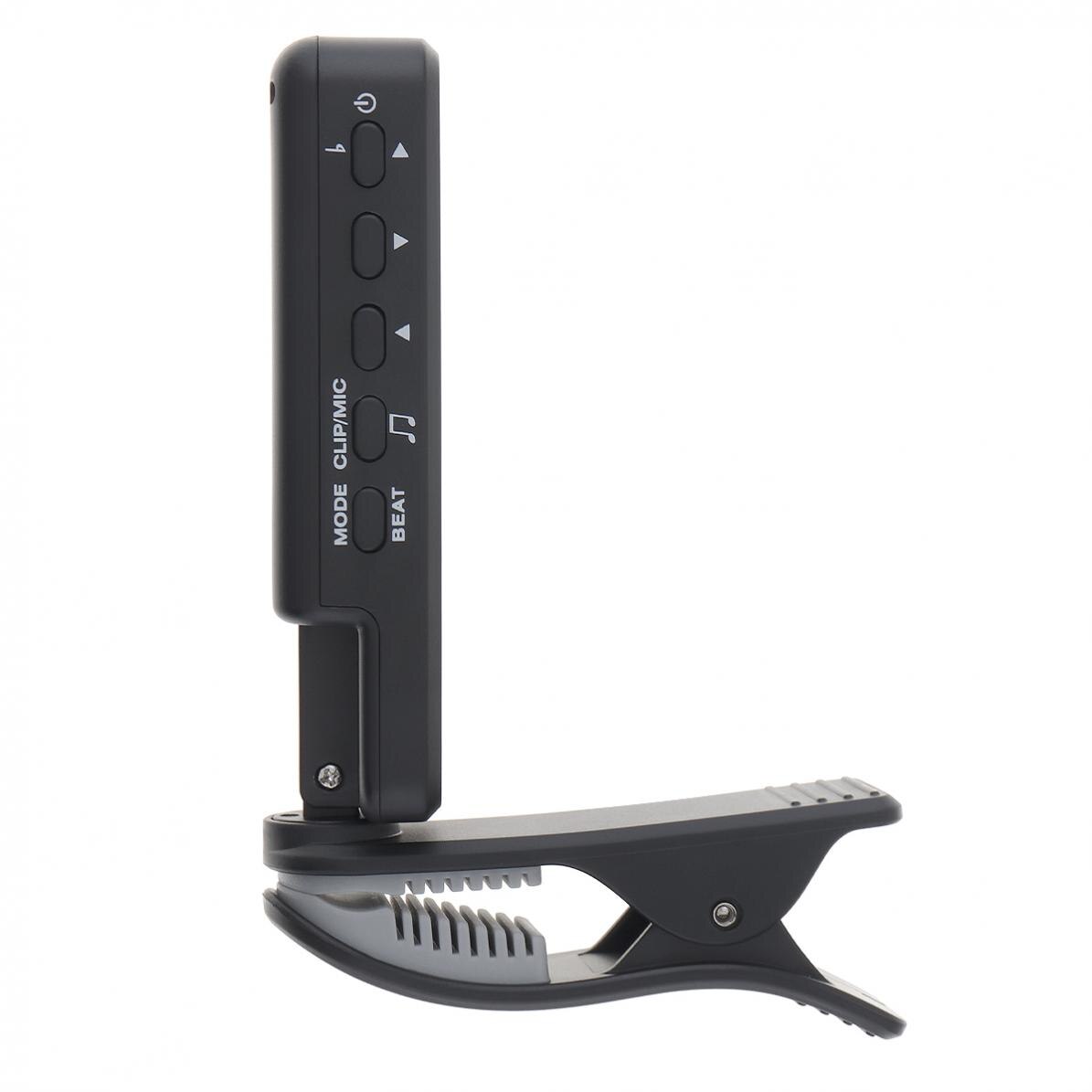 3 IN 1 Black Guitar Tuner Large LCD Screen Metronome Generator with Clip for Chromatic Guitar Bass Ukulele Violin