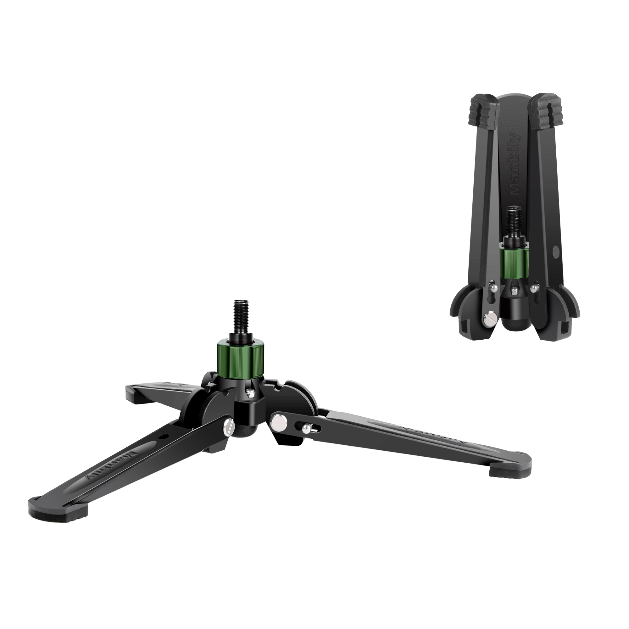 Manbily M2 podstawa statywu aluminiowa hydrauliczna śruba 3/8 "profesjonalny stojak na monopod do aparatu telefon uchwyt na biurko fotografia Ac: green