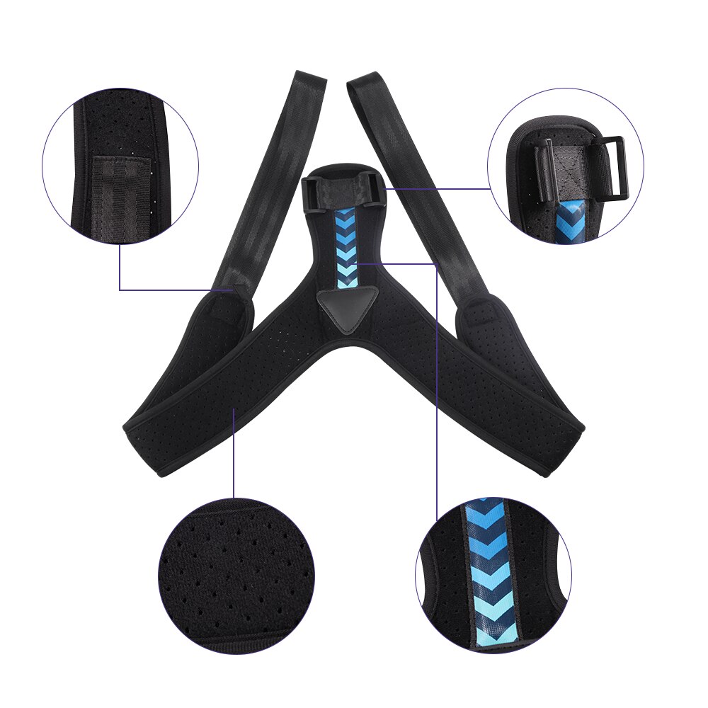 Brace Support Belt Adjustable Back Posture Corrector Clavicle Spine Back Shoulder Lumbar Comfortable Breathable