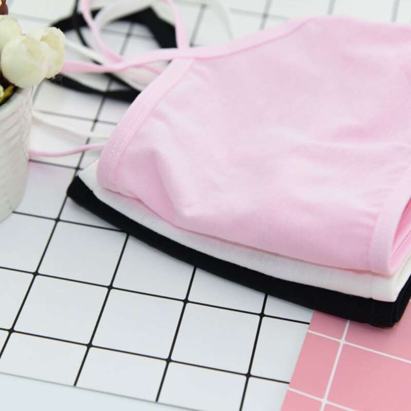 Pubertet teenage pige bomuld undertøj studerende brystholder trænings-bh ensfarvet 19qf