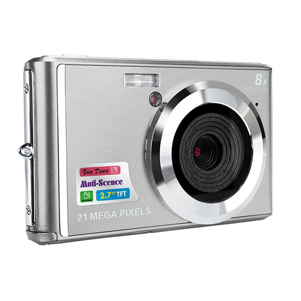 C4 Mini HD Digital Camera CMOS Sensor Portable Travel Photo Video Camera for Children Kid Adult Birthday: Silver