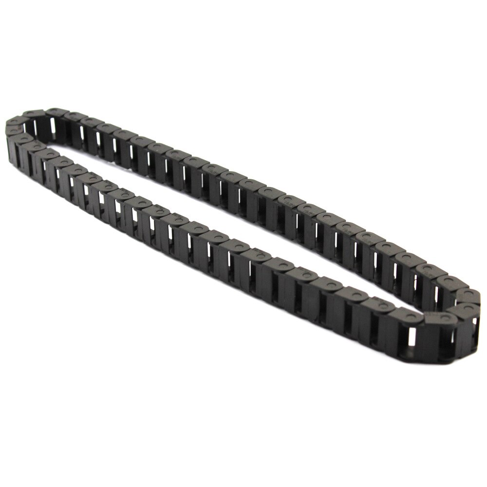 Cadena de arrastre de plástico negro, 10x20mm, portador de Cable, enrutador, molino, herramienta de máquina de remolque