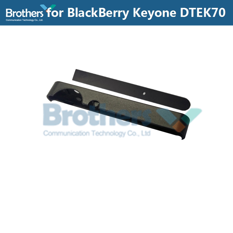 For BlackBerry KEYone DTEK70 DTEK 70 Back Cover Battery Door Housing Flake Top UP Bottom Cover BackCover Phone Replacement: Top and Flake Black