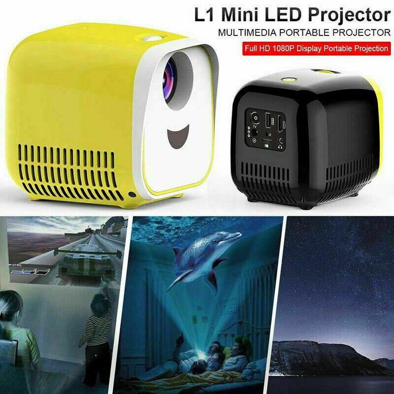 Mini Tasche Beamer WIFI USB Kinder tragbar Beamer 1000 Lumens 1080P HD Beamer LED Heimat Theater Kino HD USB HDMI