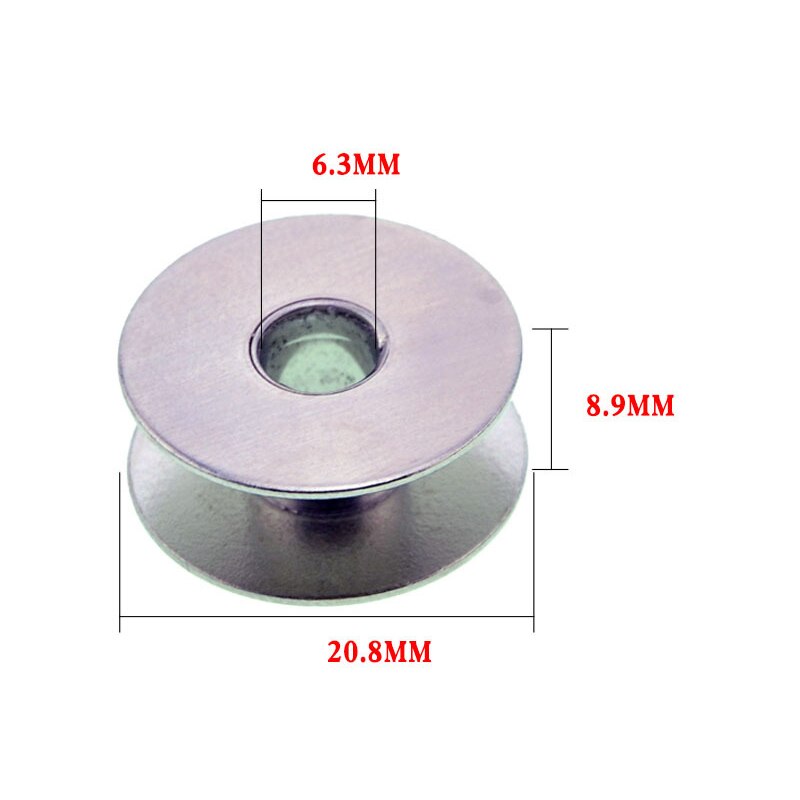 20pcs/lot Industrial Sewing Machine Bobbin Bobbin Sewing Machine Aluminum Bobbin Metal Spool Sewing Craft Machine Tools