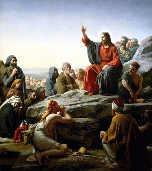 GOEDE ART-Christian Jezus Christus decor art-Carl Heinrich Bloch De Preek op de Mount print art schilderen op canvas
