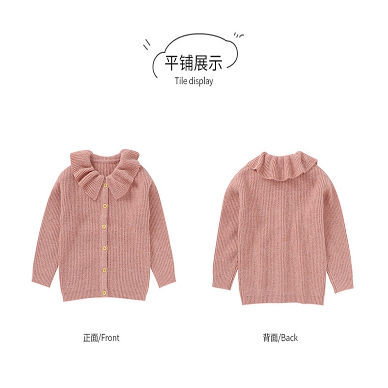 Children Autumn Cotton Knitted Cardigan Sweater Baby Children Clothing Girls Sweaters Kids Wear Winter Cardigan 120-160
