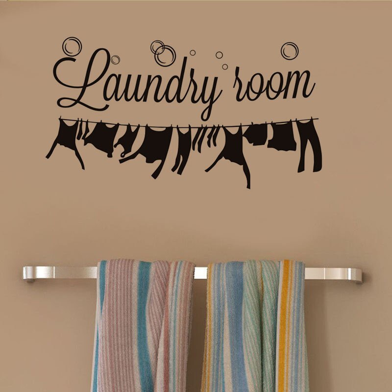 Dot Bubble Laundry Room Carved Wall Sticker Removable Vinyl Stickers Muraux Laundry Room Home Decoration PVC Autocollant