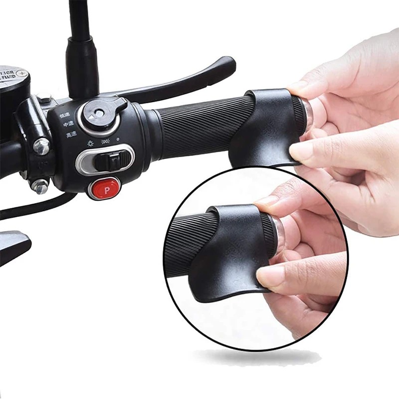 Manopole universali per acceleratore per moto in fibra di carbonio Cruise Control Manubrio Clip per assistente Poggiapolsi Accessori per moto