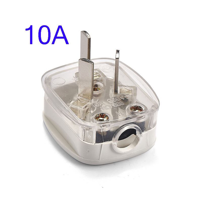 Au plug vekselstrømsadapterstik 16a 250v stik kabel elektrisk stik hvid han-adapter adapter aftageligt stik: 10a