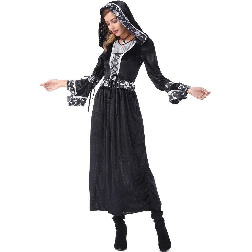 Sweethearts outfit schedel dood vampier kostuum voor cosplay heksenpak mannen en vrouwen kostuums: Vrouwelijk / M