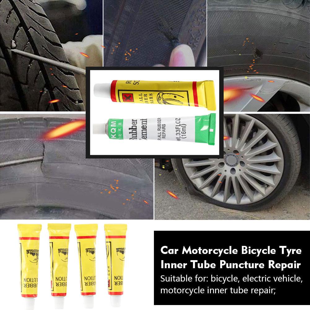 1-20 Stuks Auto Motor Fietsband Repareren Lijm Binnenband Bandenreparatie Lijm Agent Emergency Draagbare Band Gevulkaniseerd lijm