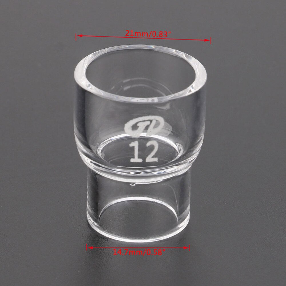 Useful 6 Pcs TIG Weldings Stubby Gas Lens #12 Pyrex Cups Kit