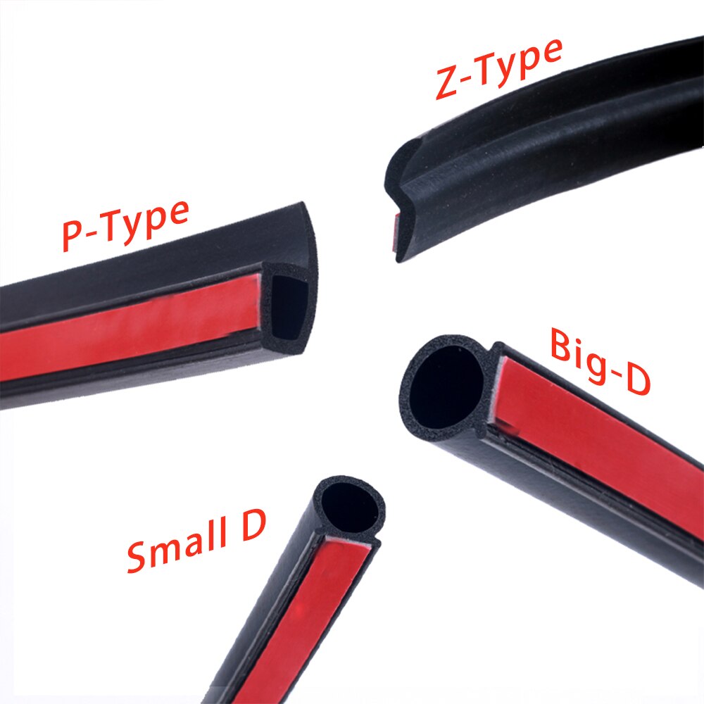 P Z D B Type 4 Meter Auto Deur Afdichting Weatherstripping Deur Rubberen Afdichting Strip Auto Geluidsisolatie Rubber Afdichting voor Auto Rubber