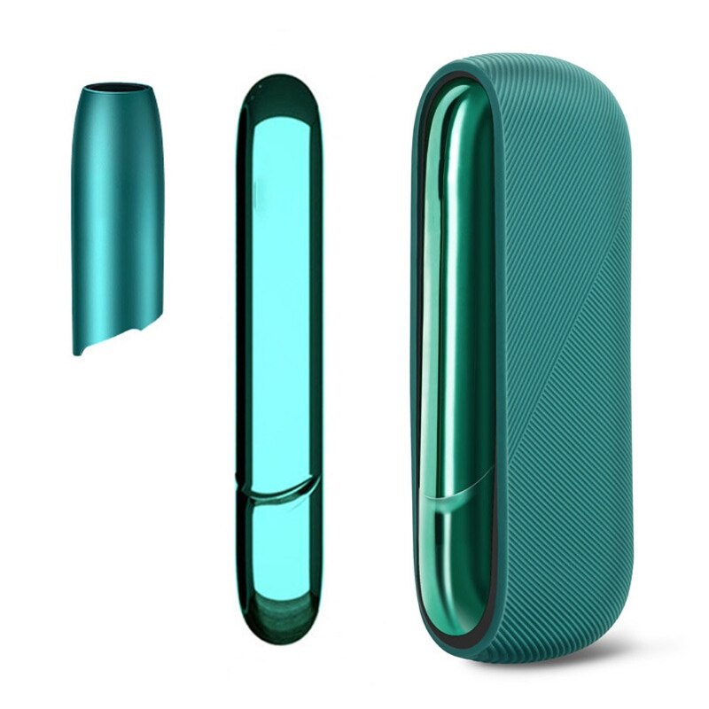 1Cap 1 custodia 1 lato 3 in 1 for-iqos 3.0 copertura laterale magnetica per PC per-iqos 3 Duo decorazione accessori sostituibili: Green