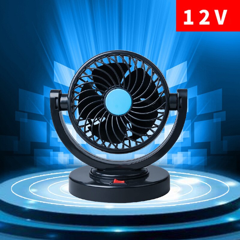 3 kops autoventilatoren, 360 graden draaibare ventilator 12V 24V voor