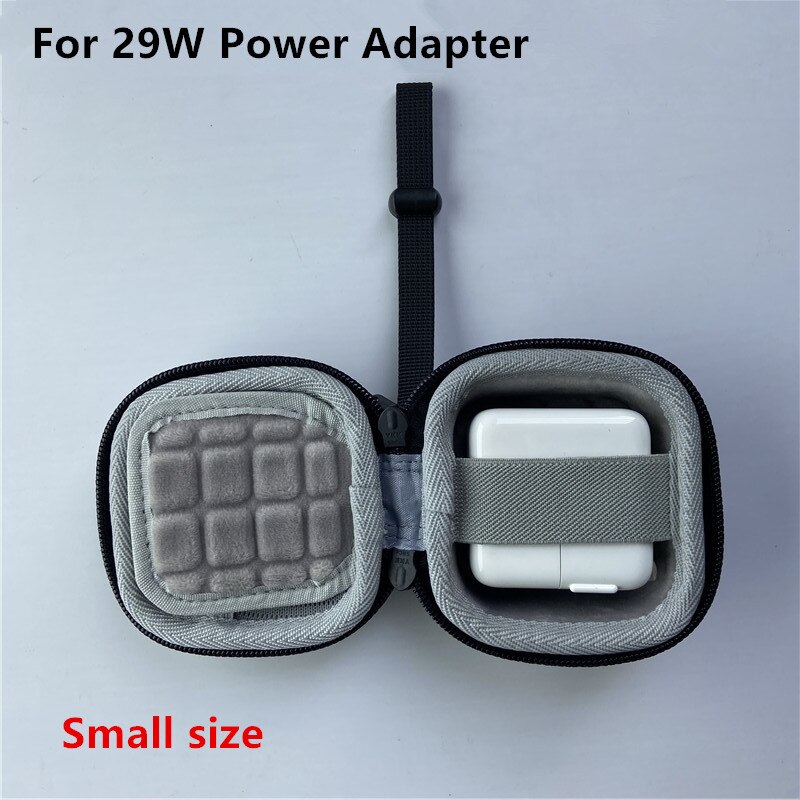 Hard Carrying Case for iPhone/iPad/iPod Power Adapter 140W 96W 87W 67W 61W 30W 29W 20W Case Bag Charger Head Storage Box: Small for 29W