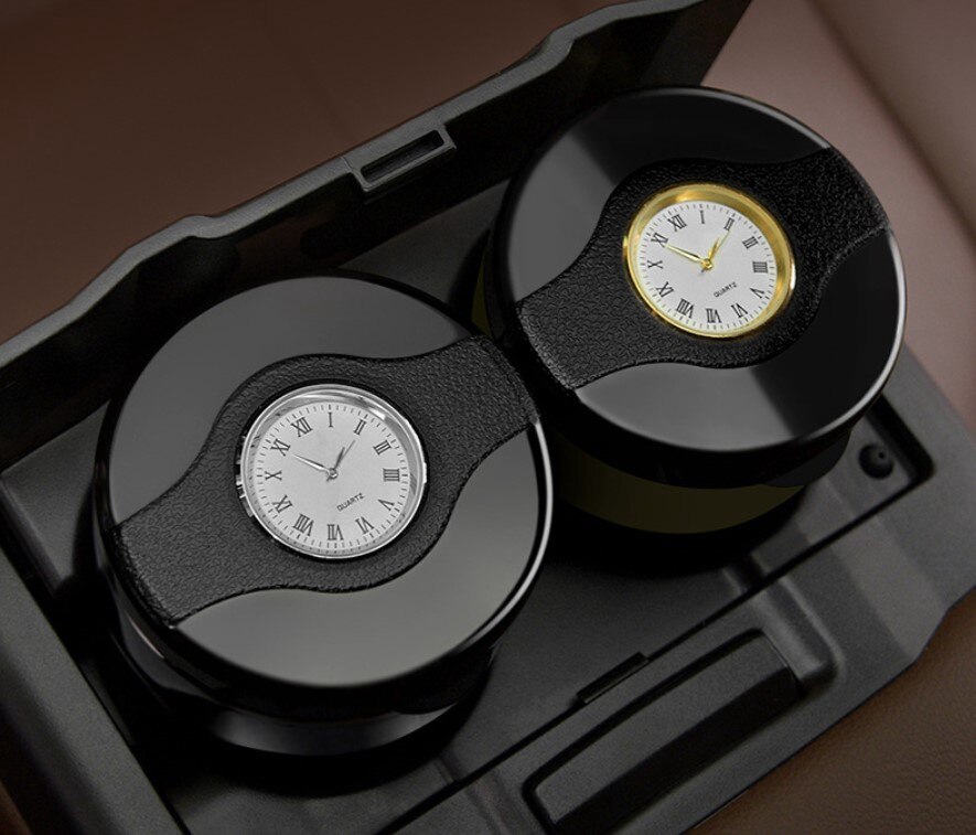 auto di alta Qualità portato Posacenere tazza titolare con Orologio per Skoda Octavia A5 A7 superbo Fabia rapido yeti Kodiaq 2018 2019 Accessori