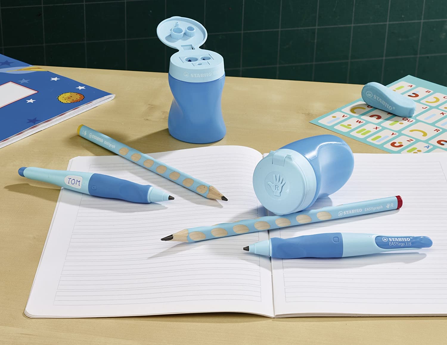 Stabilo 4502 Easy 3 In 1 Pencil Sharpener Pen Knife Pencil Charpener School Stationery