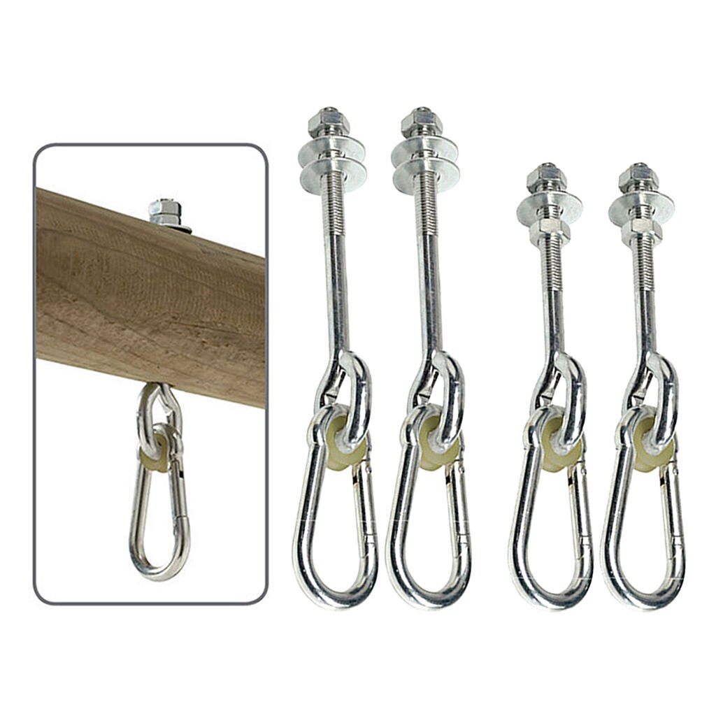 Swing Thread Hook Game Yoga Sets Ceiling Mount Lock Safety Seat