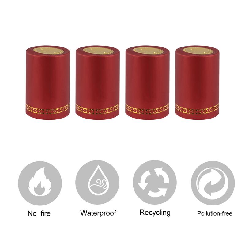 Tapón termorretráctil para botella de vino, tapón retráctil para botella de vino tinto de 33mm, accesorios de , 100 Uds.
