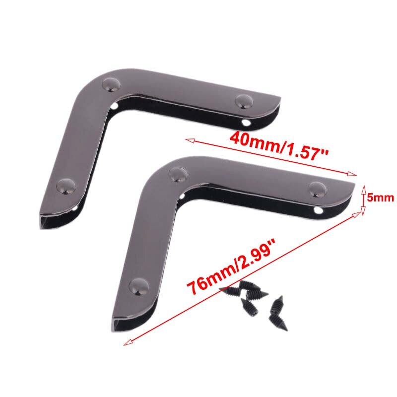 2 Pcs Metal Handbag Hollow Corner Protector Edge Safety Guard for DIY Making Purse Bag