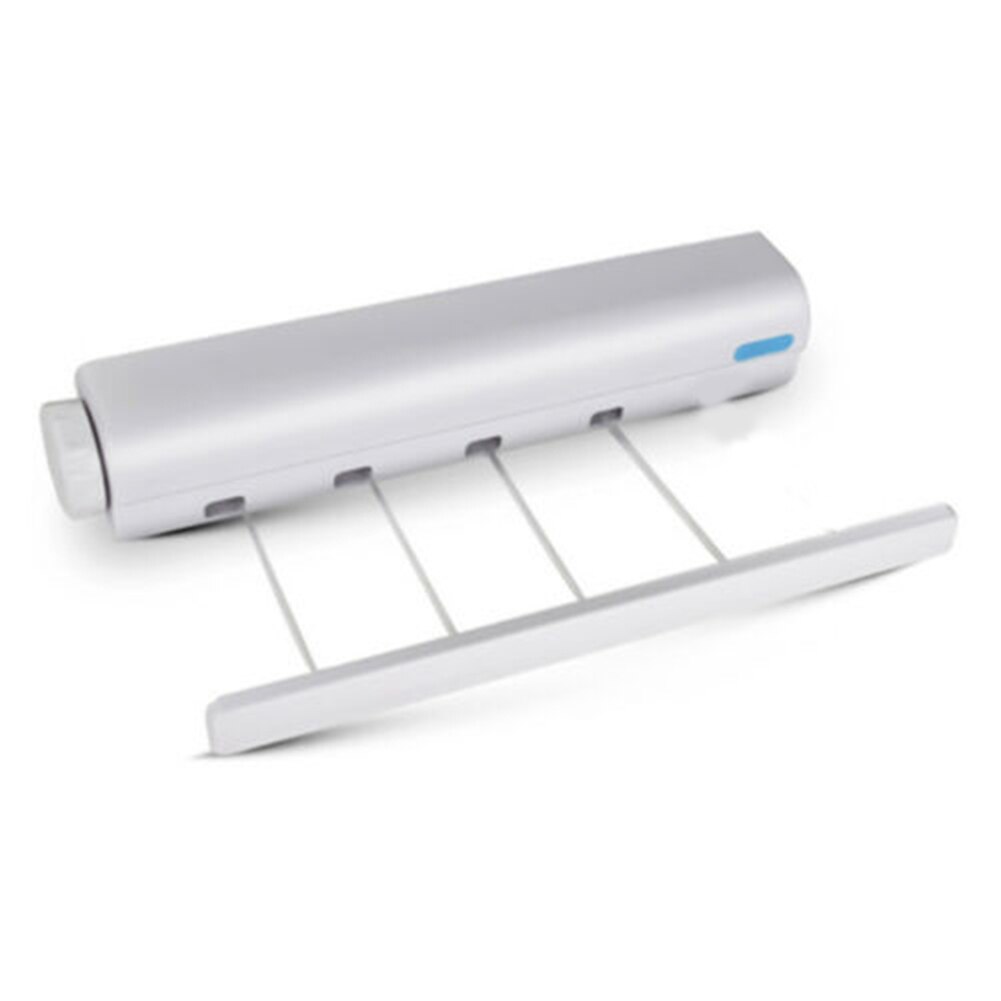 Retractable Laundry Hanger Wall Mounted Clothes Line Clothes Drying Rack Clothesline Laundry Rope @LS: Four Ropes