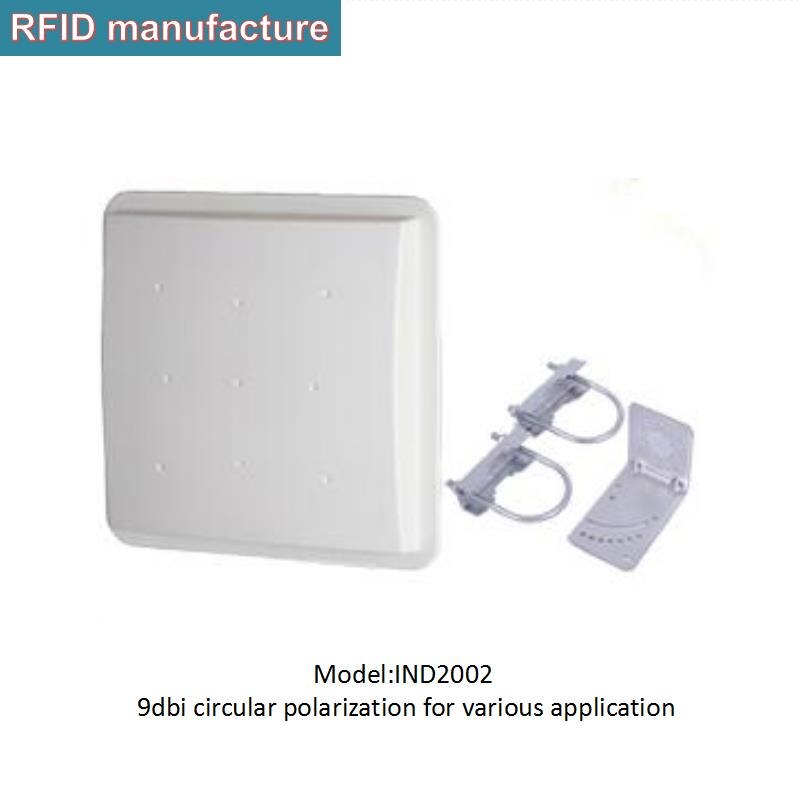 Antenne RFID UHF à polarisation circulaire à longue portée à gain 9dbi pour lecteur RFID UHF à moyenne portée dans l'accès au stationnement/fréquentation des personnes