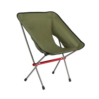 Ultralight Outdoor Opvouwbare Camping Stoel Picknick Wandelen Rugzak Opvouwbare Strand Maan Stoel Vissen Draagbare Stoel: Green