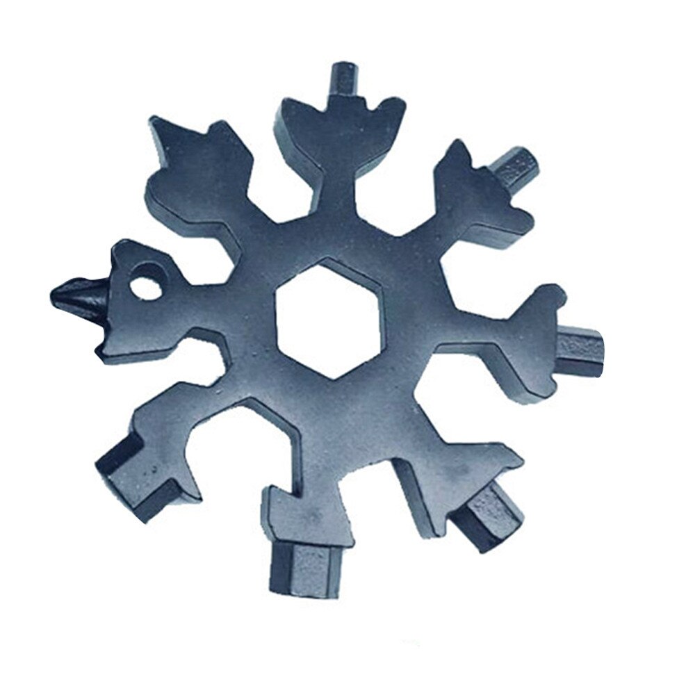 Combinaison multi-outils 18 en 1, Compact, Portable, extérieur, flocon de neige, carte à outils, porte-clés ouvre-bouteille
