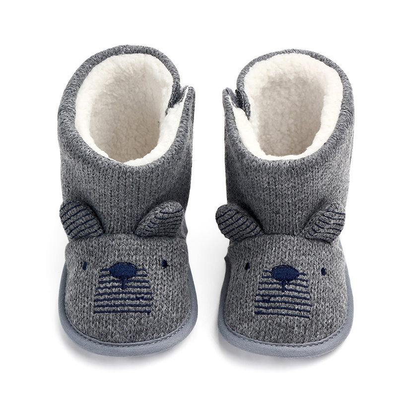 Winter Warme Baby Stiefel 0-18M neugeborenes Baby schuhe kleinkind stiefel schuhe für Baby mädchen Baby booties erste Wanderer bebe menina: grau / 13-18 Monate