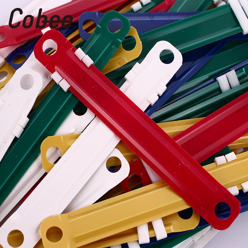 Two-Piece Paper Fastener 2 Holes Plastic Binding Two-Piece Student Document Paper Fasteners Mini 50pcs/Set