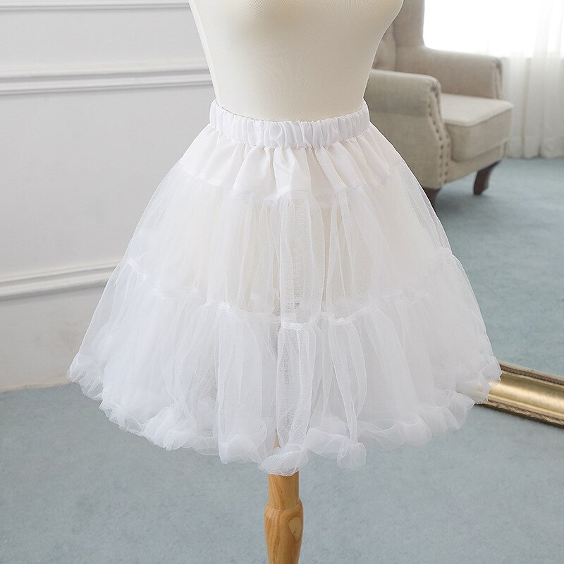 Robe de mariée courte en maille Crinoline, jupe de soutien quotidien, jupon, robe formelle: Default Title