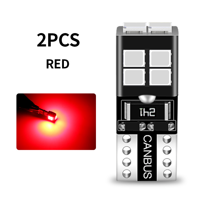 2x bombilla LED de luz de liquidación W5W T10 para Renault Avantime Alaskan Captur Dokker Duster Espace 3 4 Fluence Grand Scenic Modus: Rojo
