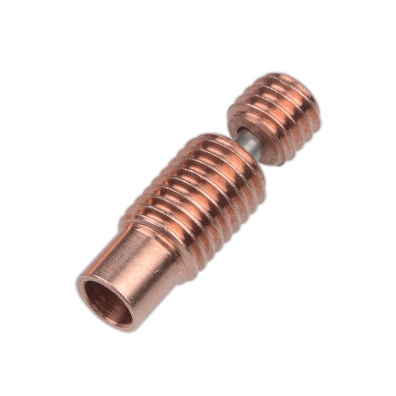 2PCS Heat Break Bi-Metal All-Metal 3D Printer Accessories Nozzle Throat for 1.75mm E3D V6 Heater Block(Threaded)