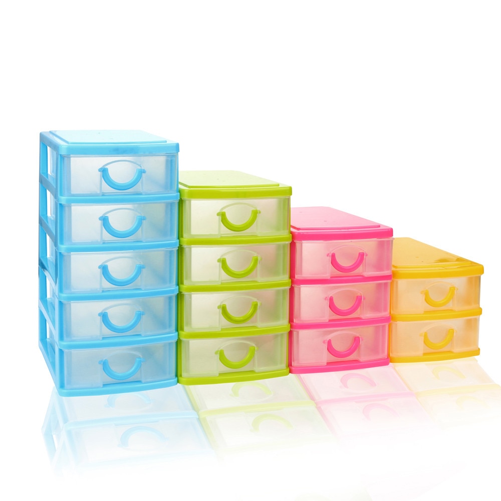 25 # Duurzaam Plastic Mini Desktop Lade Diversen Case Kleine Voorwerpen Sieraden Make-Up Organizer Opslag Container Opbergdoos