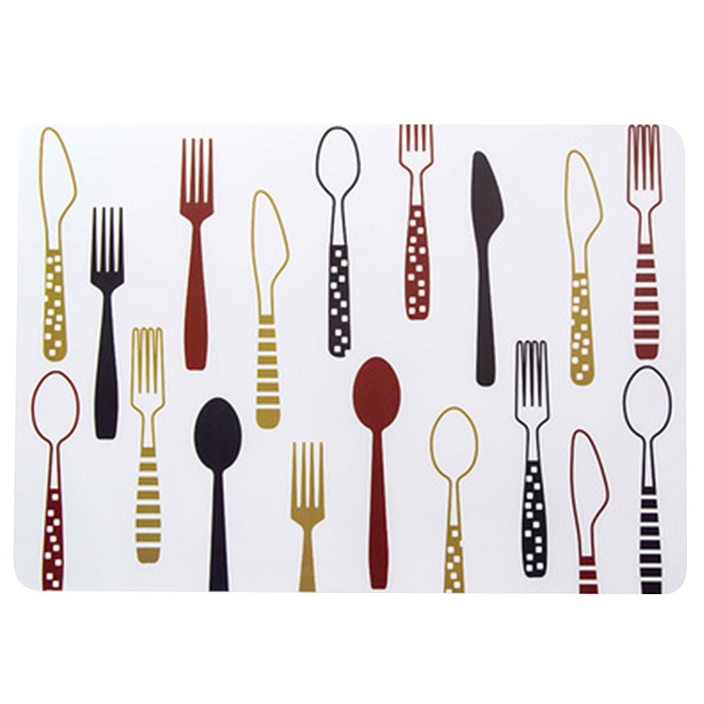 Table Mat Cartoon Pattern Waterproof Plastic Heat-proof Mat Place Mat Heat Insulation Mat Household Products: 1C