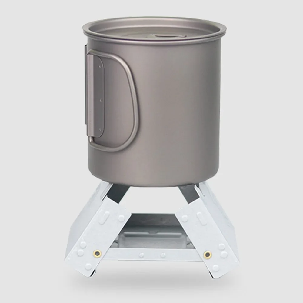 10*8cm Outdoor Alcohol Stove Mini Foldable Solid Fuel Wax Stove Portable Camping Alcohol Burner Lightweight Picnic Alcohol Stove