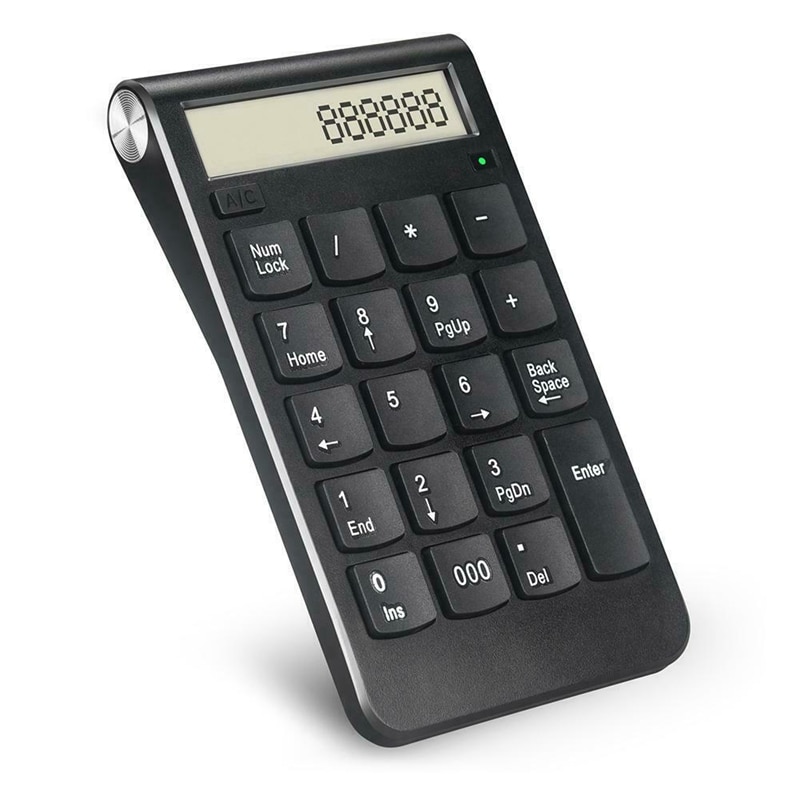 2 In 1 2.4G Draadloze Numeriek Toetsenbord Met Lcd Sn Calculator Voor Laptop Pc Computer Voor Finance / Accounting / Finance