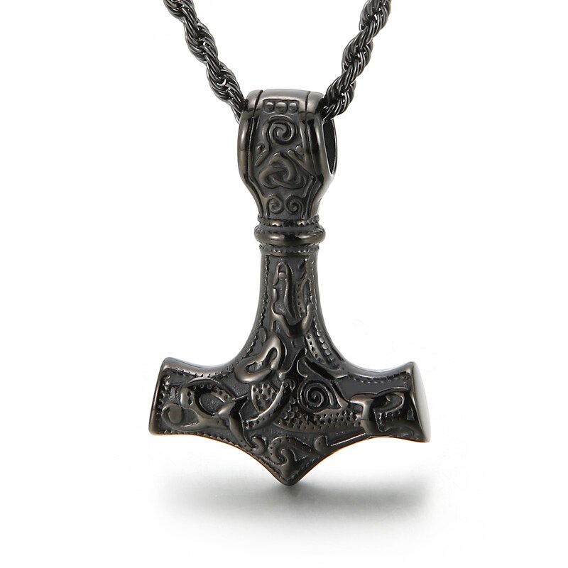 Kalen Pirate Kapitän Anhänger Segnen Amulett männer Edelstahl Charme Halskette Glück Schmuck: KP96348-TBC / 45cm
