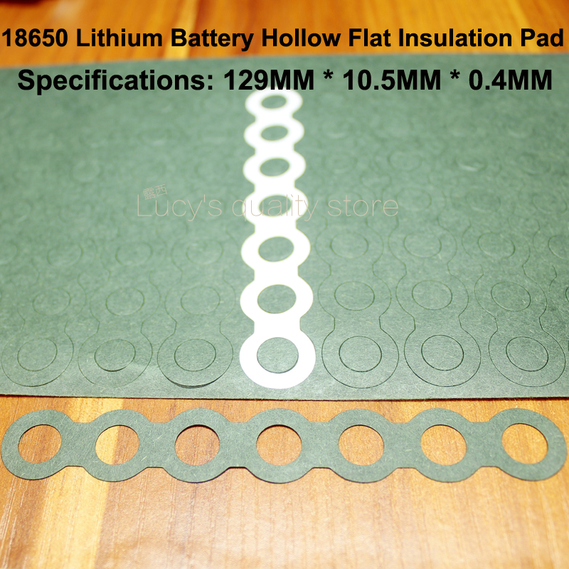 100 Stks/partij 18650 Lithium Batterij Combinatie Isolatie Pakking Meson 7S Hollow Platte Kop Papier Isolatie Pad Batterij Accessorie