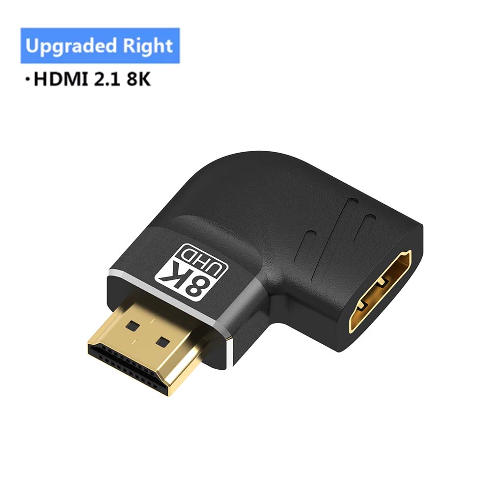 HDMI-koppeling 8K, HDMI 2.1 vrouw-vrouw connector HDMI-verlengadapter, ondersteuning 8K bij 60 Hz / 4K bij 120 Hz 120UHD, 3D, HDR: Grey